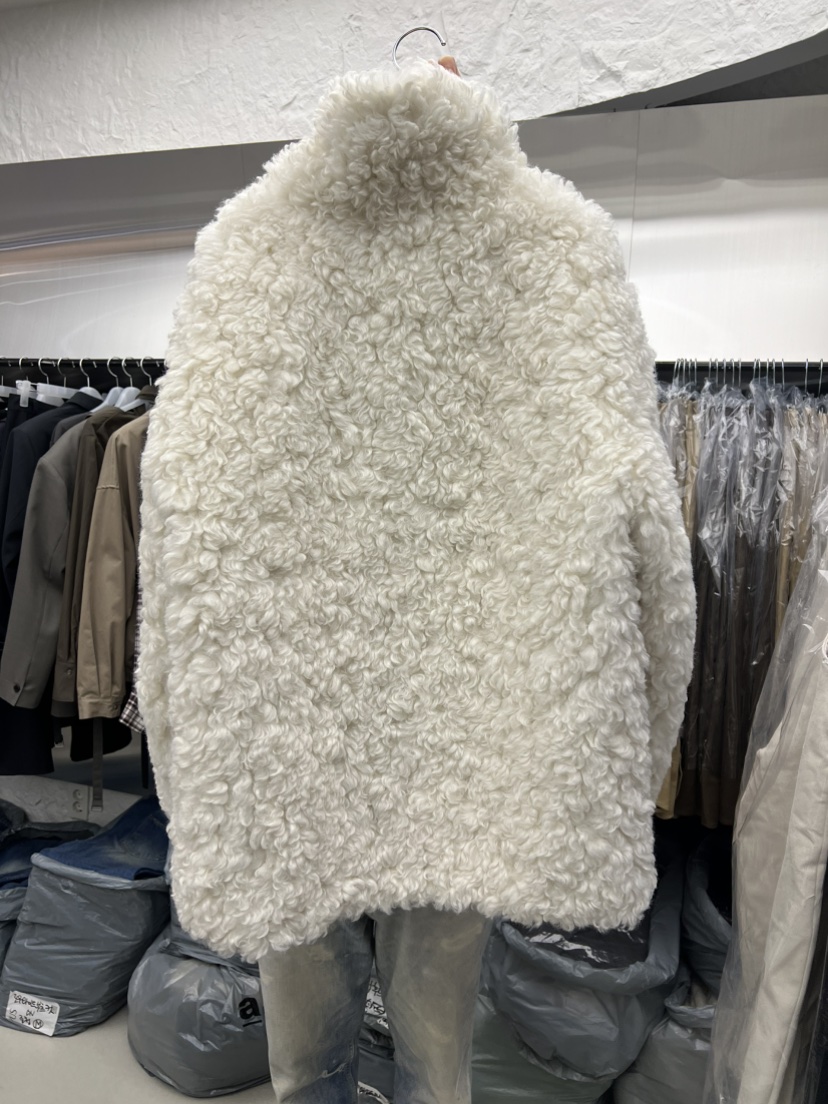 NOVUS韓國直郵㊣女士新款人氣休閑職業時尚短款大衣羊毛雙面NOVUS短款大衣