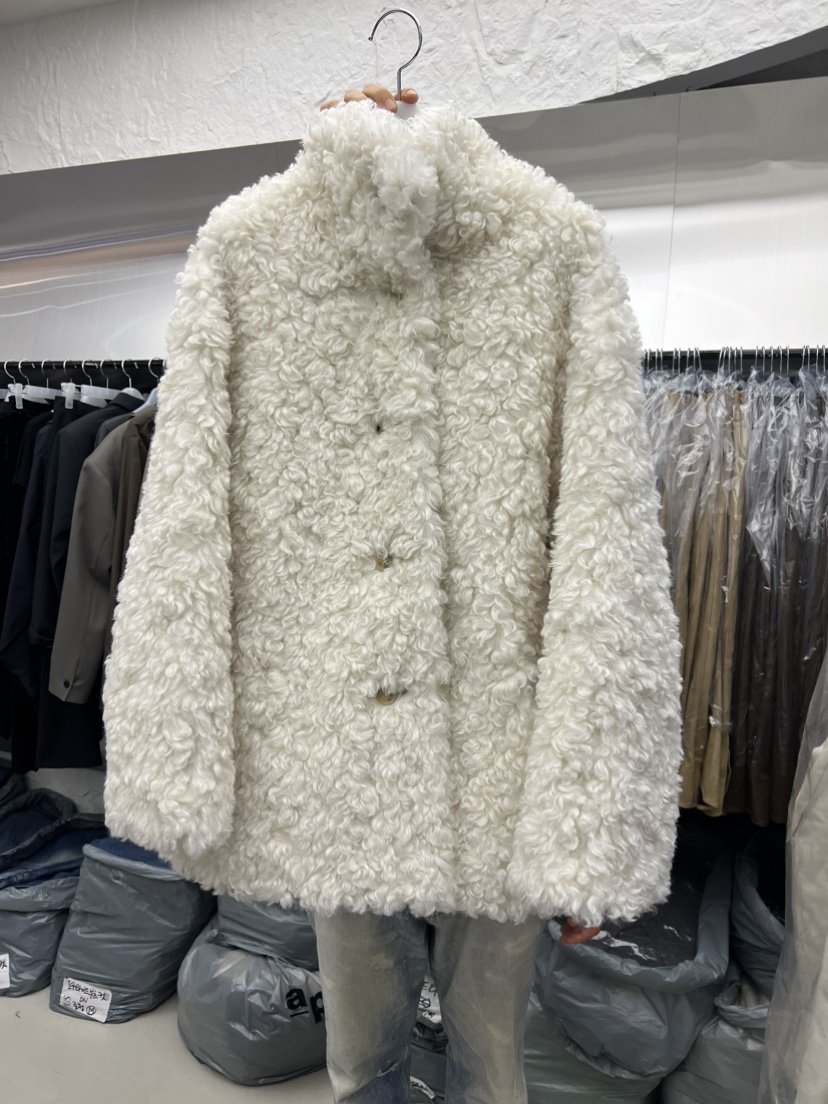 NOVUS韓國直郵㊣女士新款人氣休閑職業時尚短款大衣羊毛雙面NOVUS短款大衣