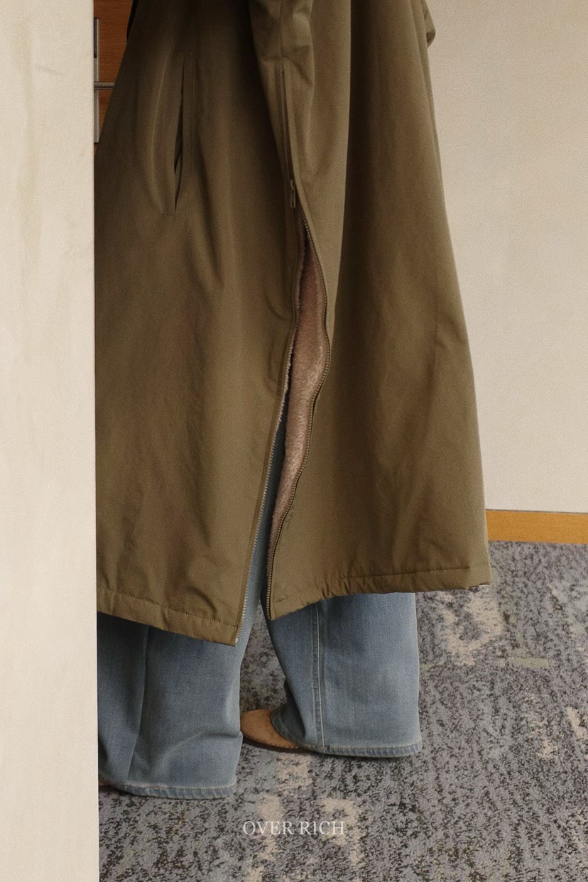 OVER RICH韓國直郵㊣女士新款職業時尚人氣熱賣中長款大衣OVER RICH中長款大衣