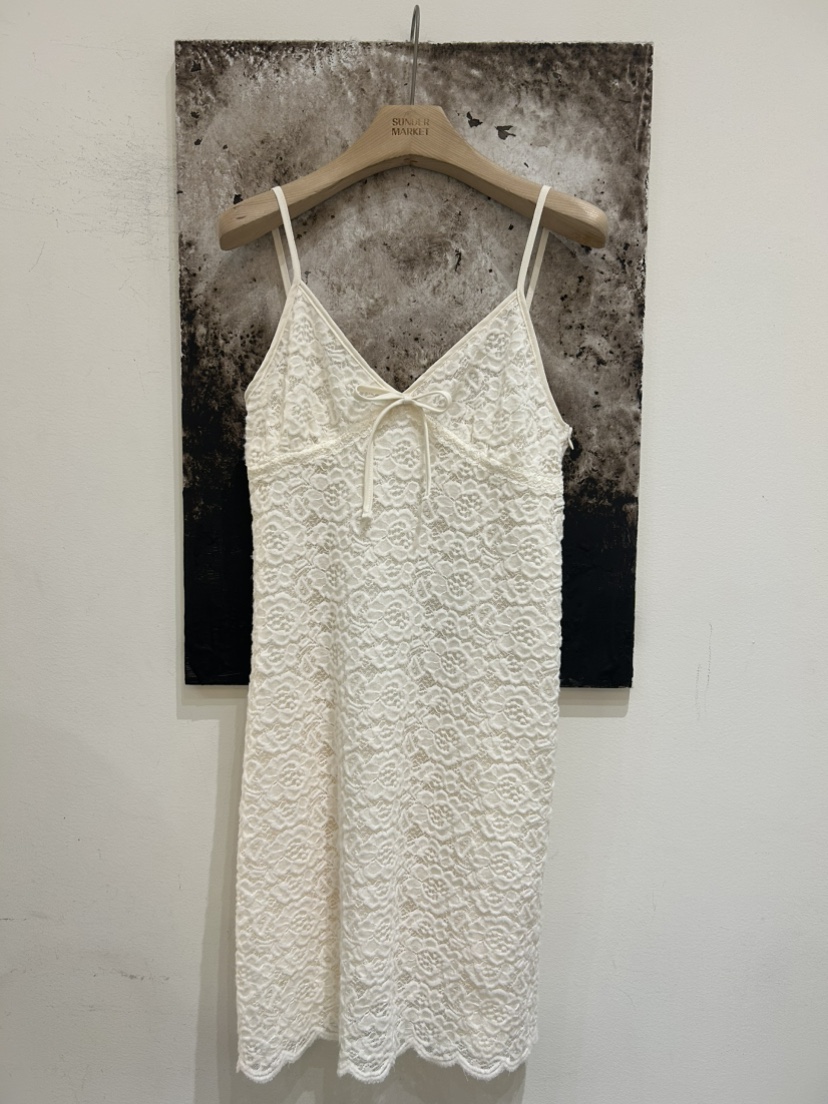 SUNDER MARKET東大門㊣直郵女裝新款休閑職業連衣裙蕾絲花SUNDER MARKET連衣裙圖色2