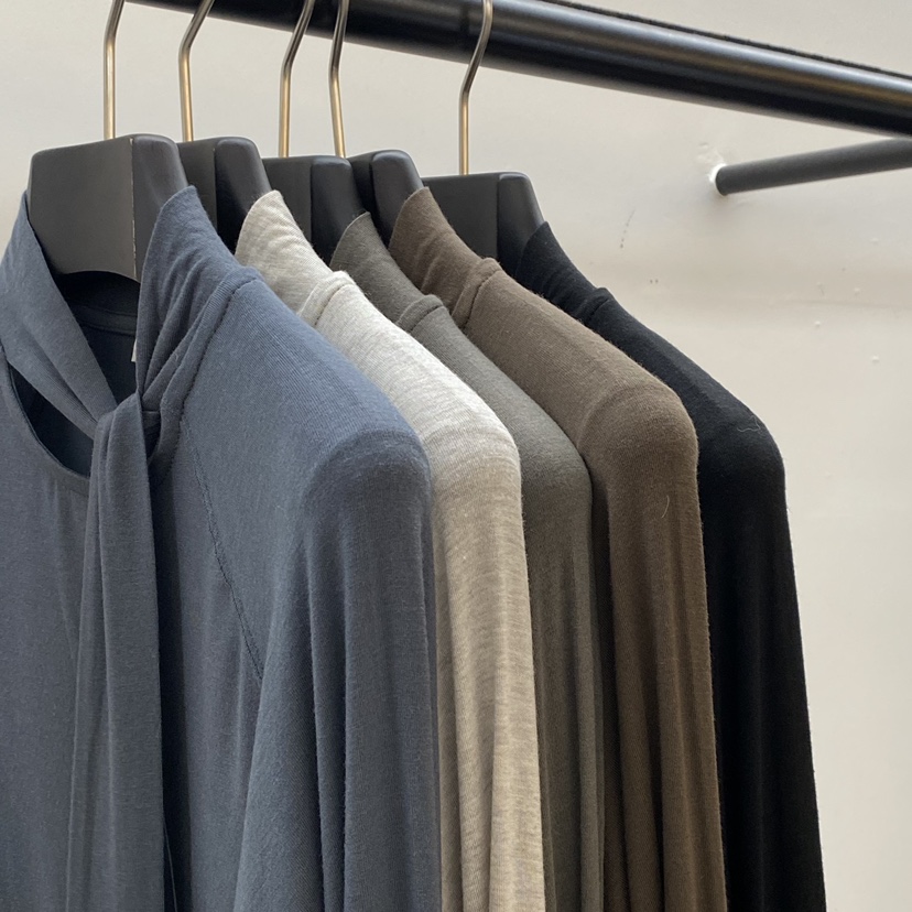 ID韓國代購㊣女士新品職業推薦熱賣25秋冬真品休閑長袖T恤圍巾ID長袖T恤