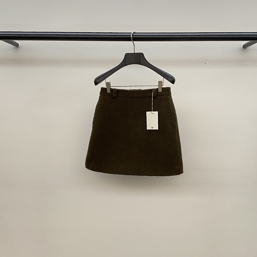 ID東大門㊣實拍女裝新款時尚推薦25秋冬職業真品人氣熱賣短裙ID短裙圖色2棕色