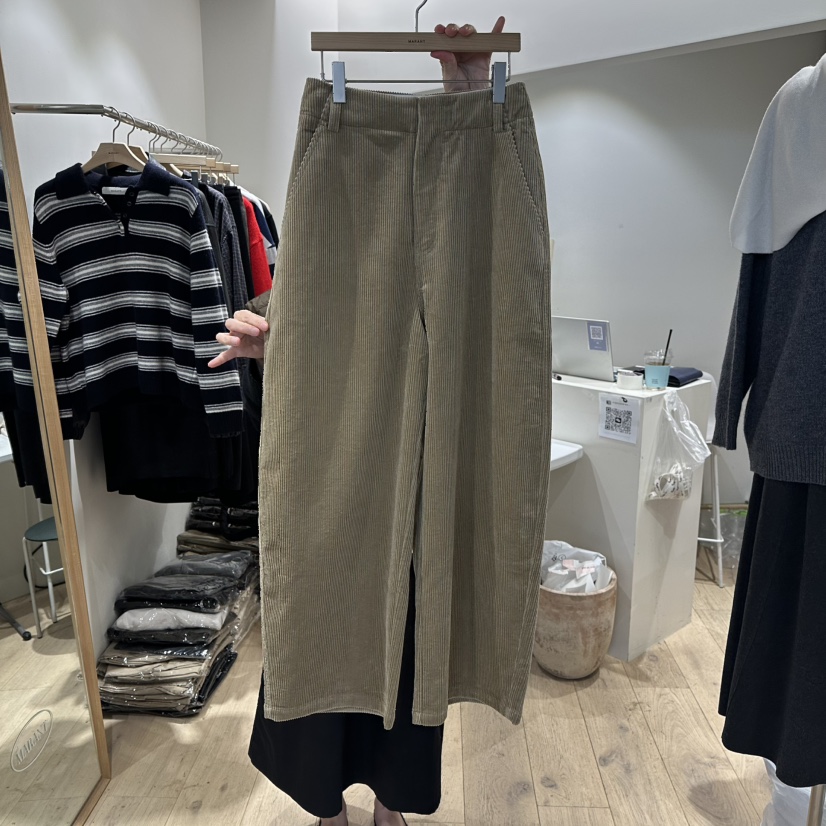 MARANT韓國直郵㊣女士新款推薦休閑職業25秋冬休閑褲燈芯絨MARANT休閑褲