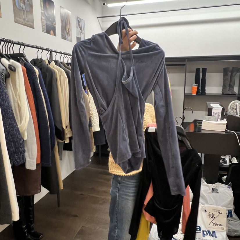 UNANSWERED-MYSTERY韓國代購㊣女裝新品推薦熱賣套裝天鵝絨UNANSWERED-MYSTERY套裝圖色4