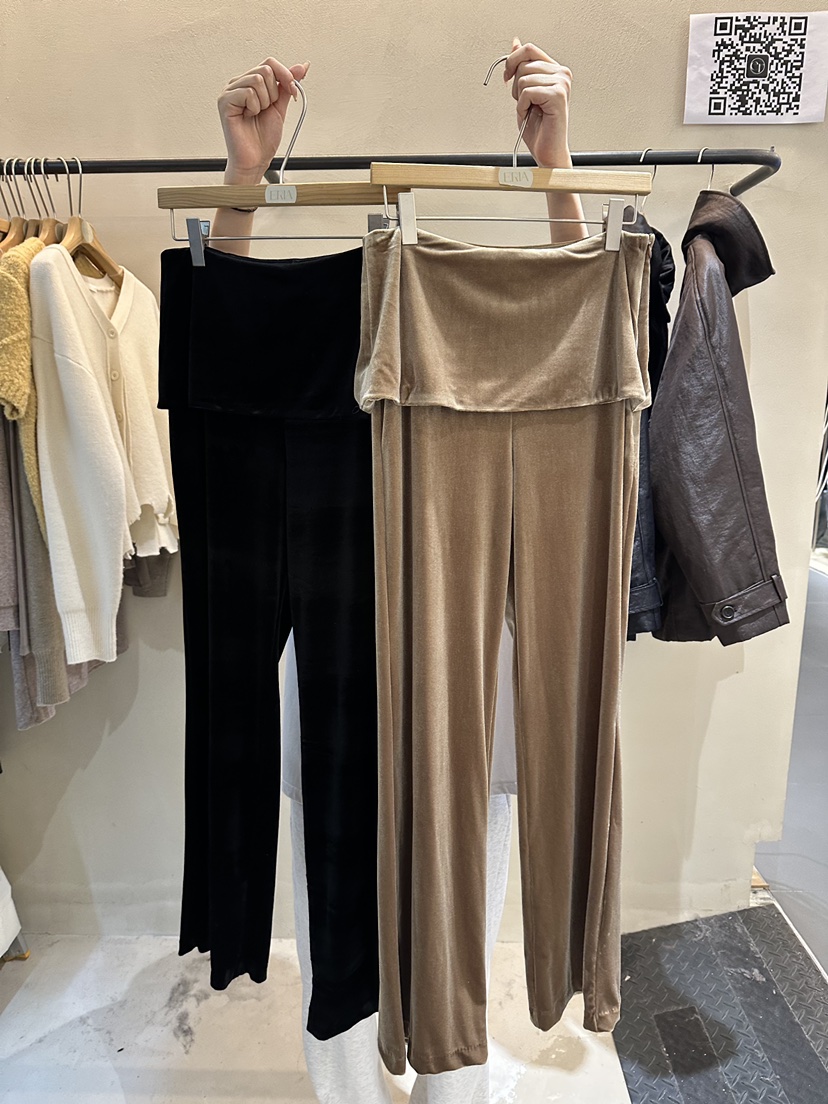 ERIA東大門㊣代購女裝新款職業推薦休閑真品25秋冬裙褲天鵝絨ERIA/HUE裙褲