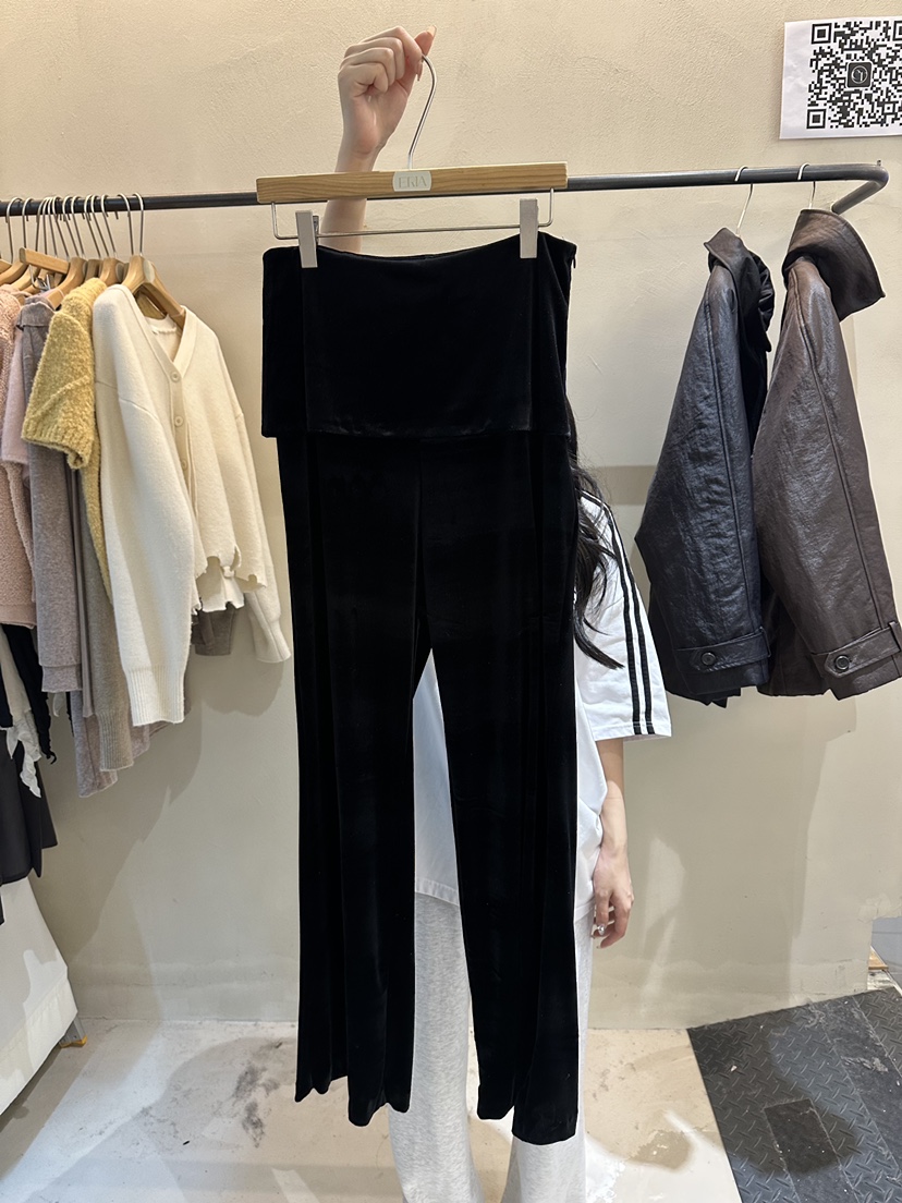 ERIA東大門㊣代購女裝新款職業推薦休閑真品25秋冬裙褲天鵝絨ERIA/HUE裙褲圖色2