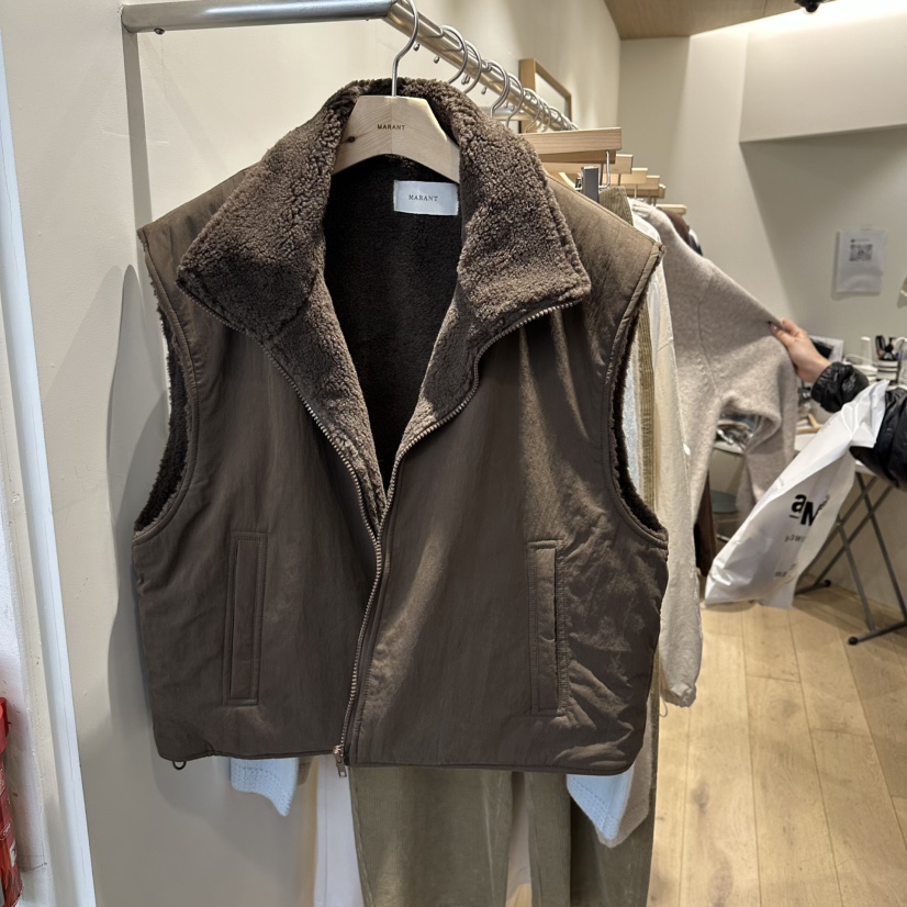 MARANT東大門㊣實拍女士新品時尚推薦休閑人氣馬甲不含內搭MARANT馬甲圖色2