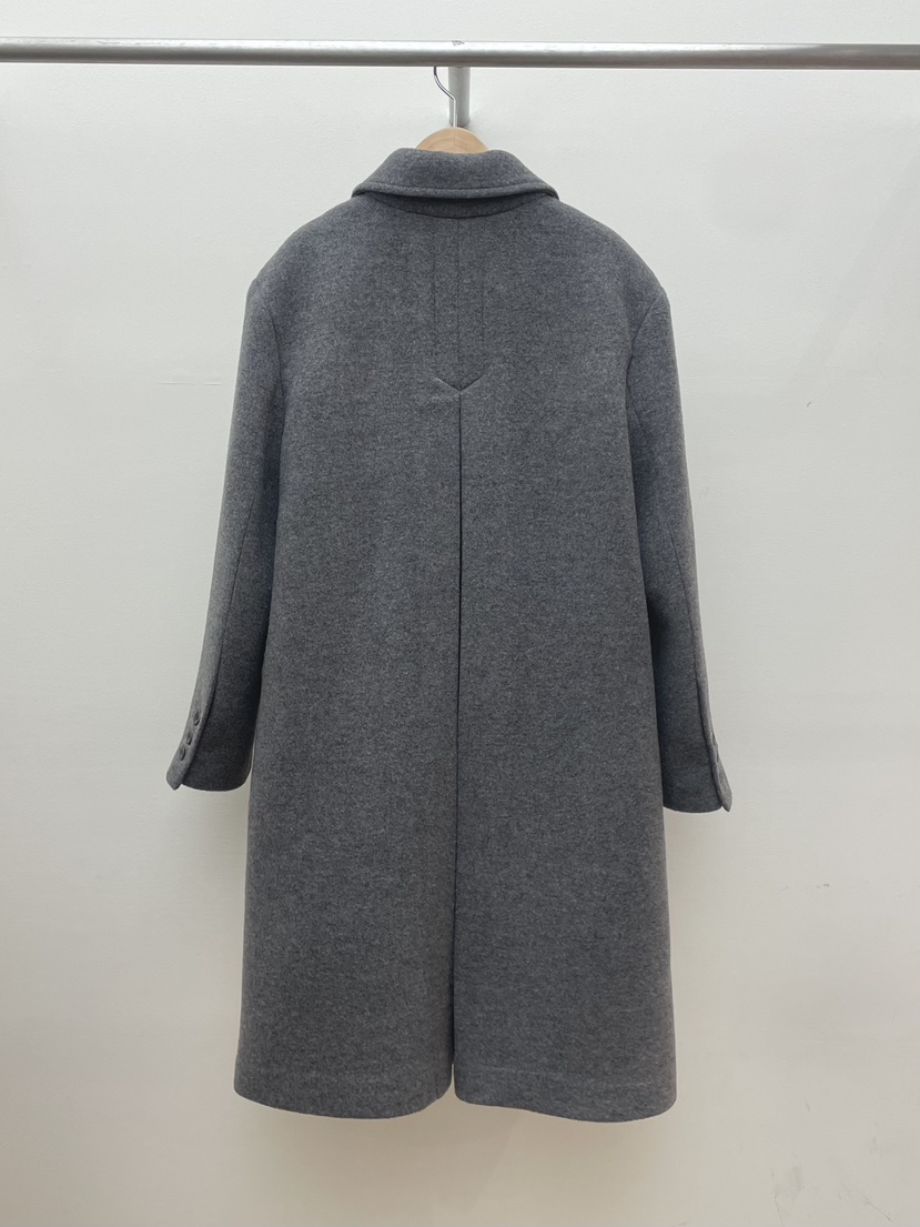 COMETE韓國代購㊣女裝新款人氣時尚職業推薦中長款大衣羊毛COMETE中長款大衣