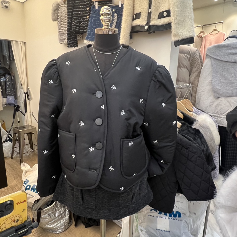 BEEN-A韓國直郵㊣女士新款人氣休閑職業25秋冬短款棉服填充棉BEEN-A短款棉服