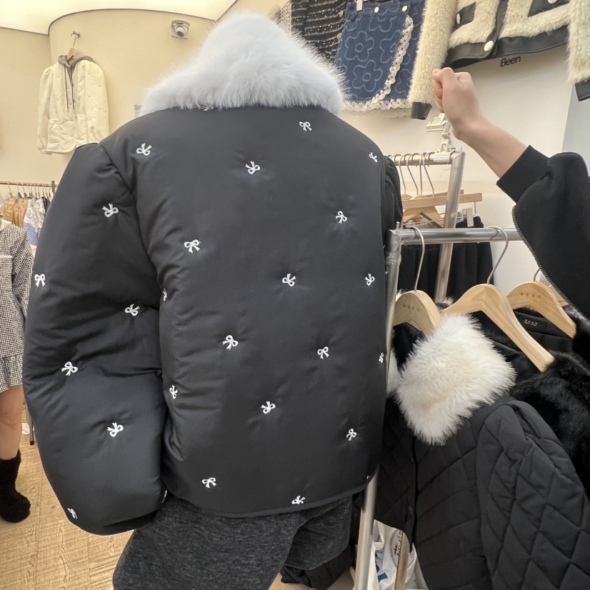 BEEN-A韓國直郵㊣女士新款人氣休閑職業25秋冬短款棉服填充棉BEEN-A短款棉服