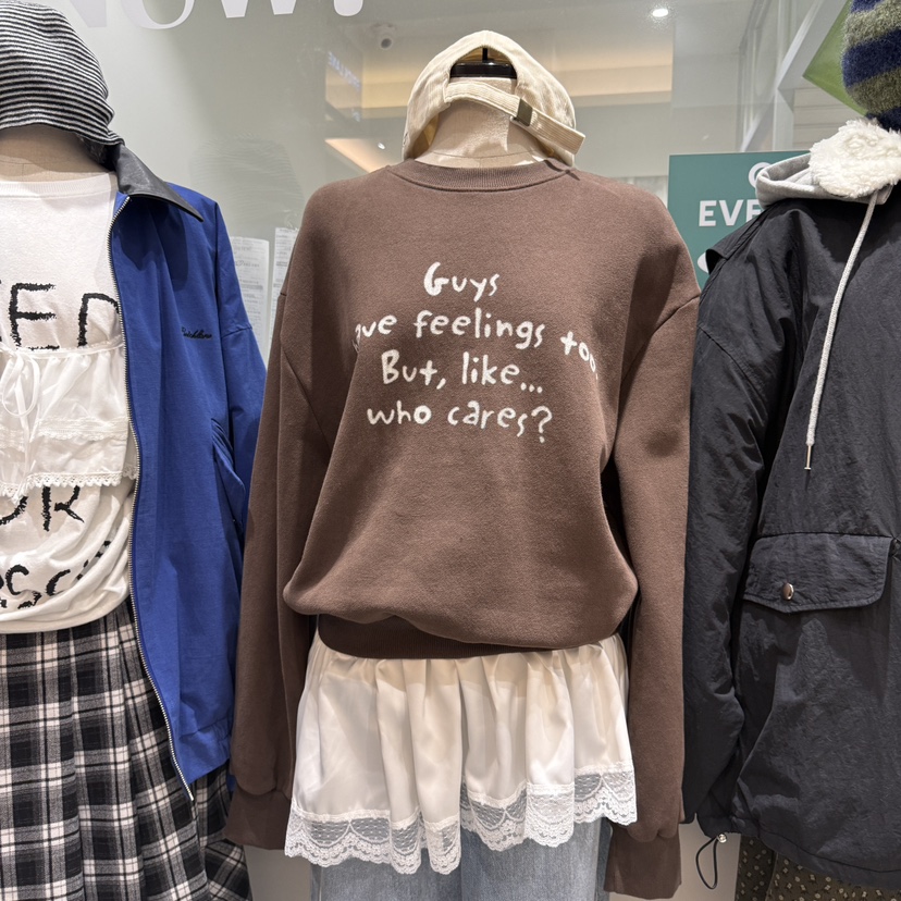 BRICKLANE東大門㊣實拍女士新品熱賣休閑25秋冬時尚真品衛衣BRICKLANE衛衣圖色2