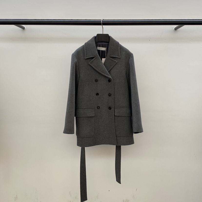 ID東大門㊣直郵女裝新款熱賣真品25秋冬時尚中長款大衣含腰帶ID中長款大衣圖色2