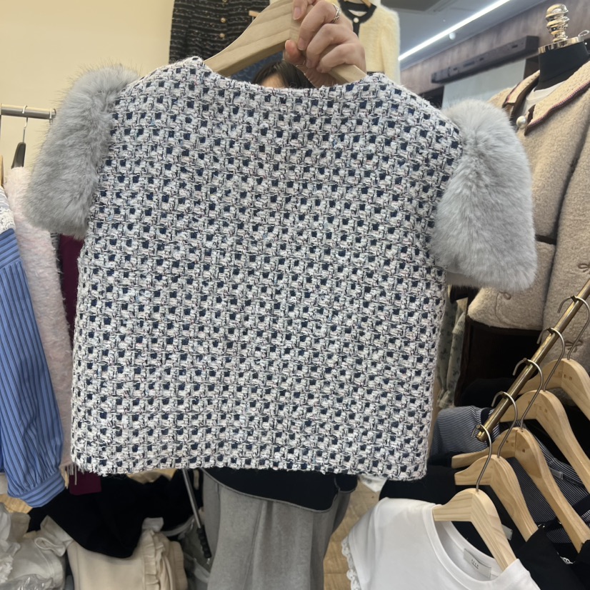 BEEN-A韓國直郵㊣女裝新品25秋冬人氣熱賣時尚休閑夾克貂皮BEEN-A夾克