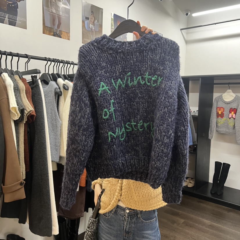 UNANSWERED-MYSTERY東大門㊣直郵女裝新品職業真品推薦針織衫UNANSWERED-MYSTERY針織衫圖色2