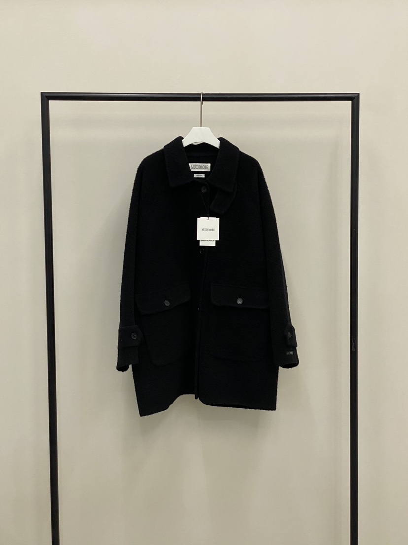 MUCH MORE東大門㊣實拍女裝新款休閑25秋冬真品中長款大衣MUCH MORE中長款大衣圖色2