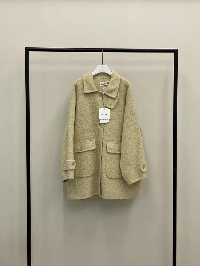 MUCH MORE東大門㊣實拍女裝新款休閑25秋冬真品中長款大衣MUCH MORE中長款大衣圖色4