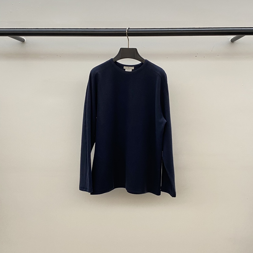 ID東大門㊣代購女士新品休閑真品熱賣推薦25秋冬人氣長袖T恤ID長袖T恤圖色4深藍色