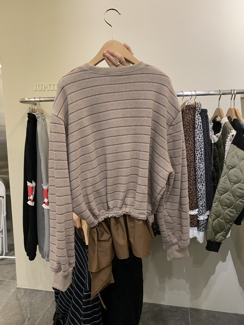 JUPITER韓國代購㊣女士新品25秋冬熱賣真品推薦人氣時尚衛衣JUPITER衛衣