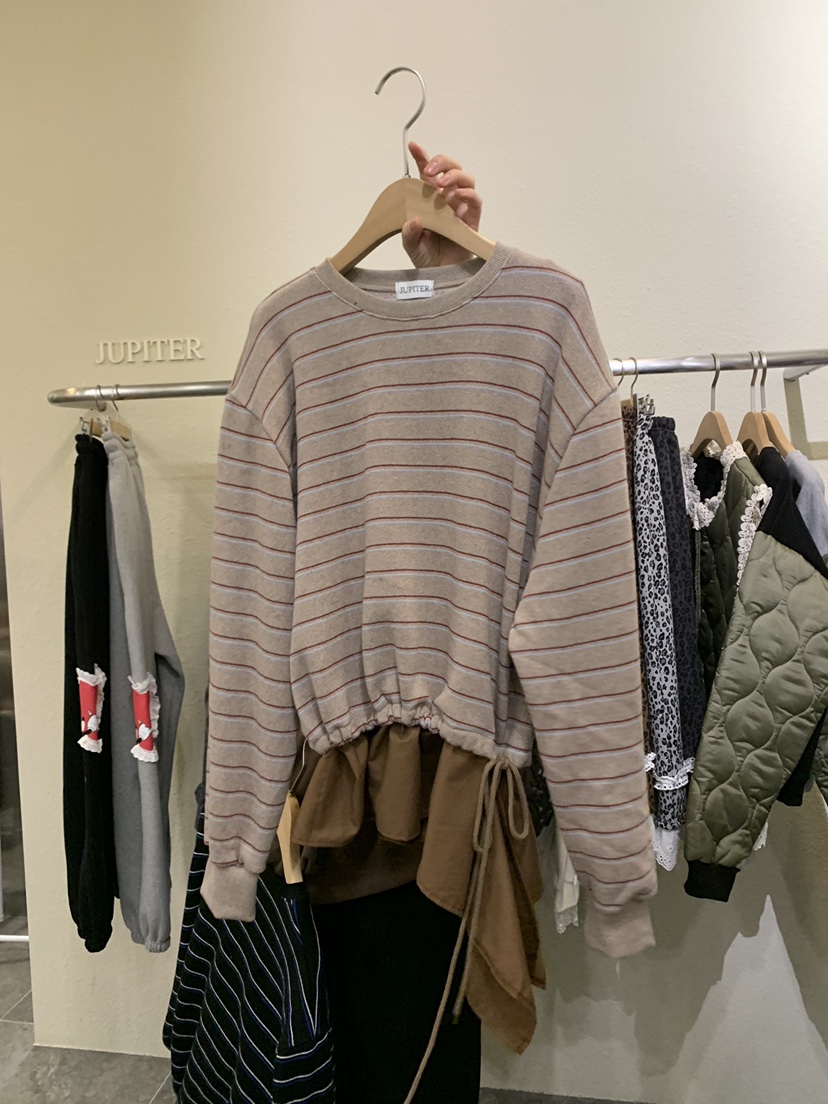 JUPITER韓國代購㊣女士新品25秋冬熱賣真品推薦人氣時尚衛衣JUPITER衛衣