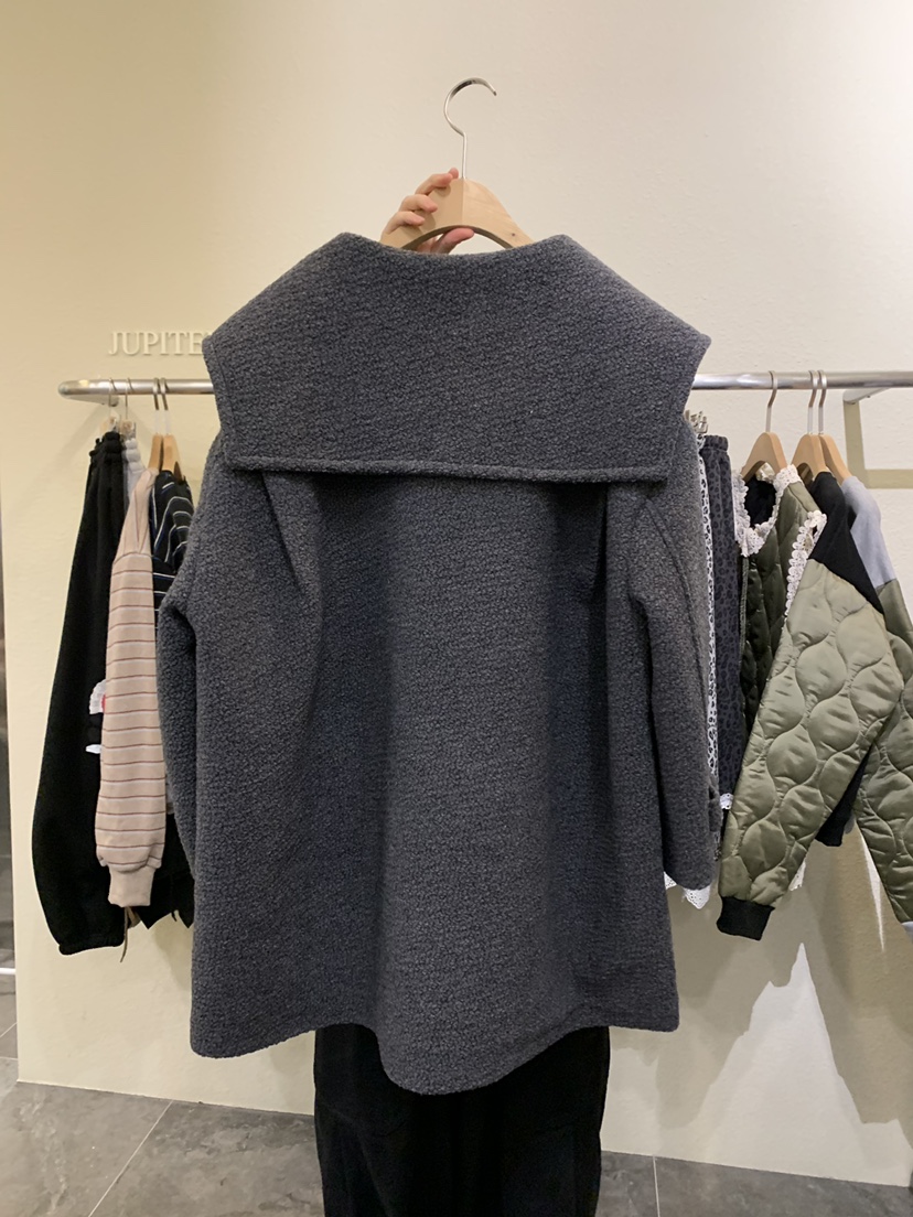 JUPITER東大門㊣代購女裝新品25秋冬真品推薦休閑中長款大衣JUPITER中長款大衣