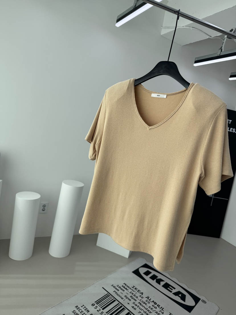 RED-A韓國代購㊣女裝新款職業25秋冬推薦人氣真品熱賣休閑T恤RED-AT恤圖色2