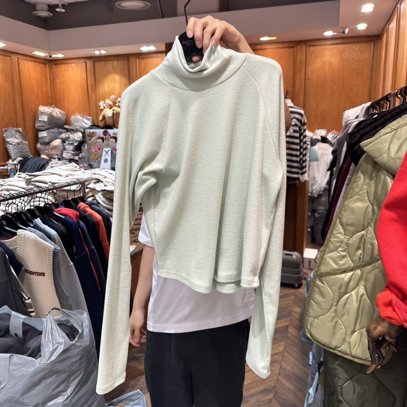 GARMENT-P韓國直郵㊣女裝新款休閑人氣推薦真品時尚長袖T恤GARMENT長袖T恤圖色2薄荷