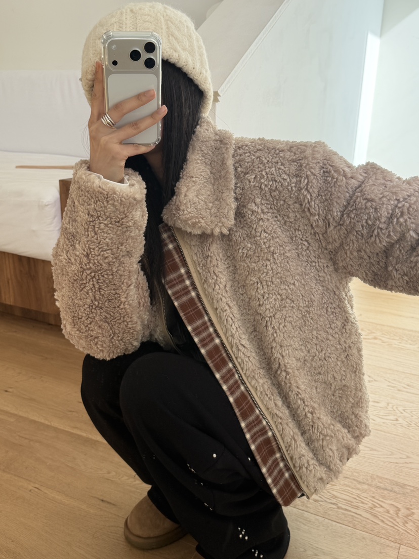 MORE THAN-P韓國代購㊣女裝新款推薦25秋冬時尚人氣熱賣夾克MORE THAN夾克