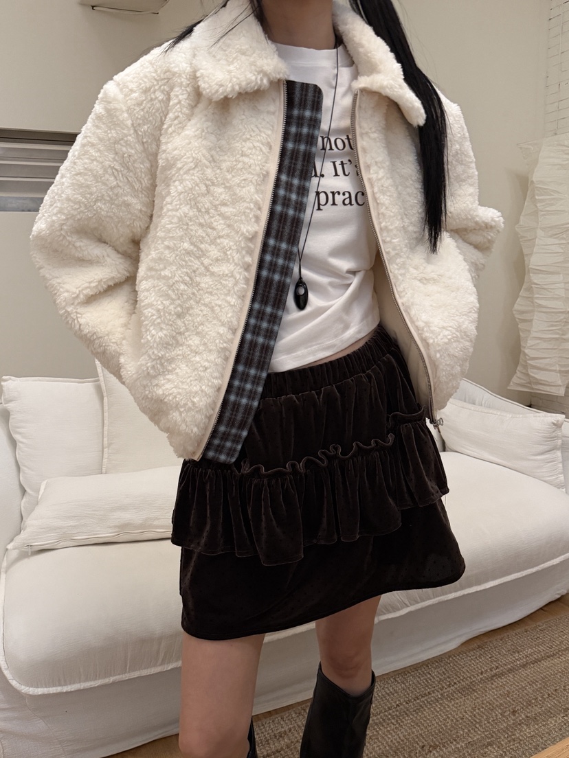 MORE THAN-P韓國代購㊣女裝新款推薦25秋冬時尚人氣熱賣夾克MORE THAN夾克