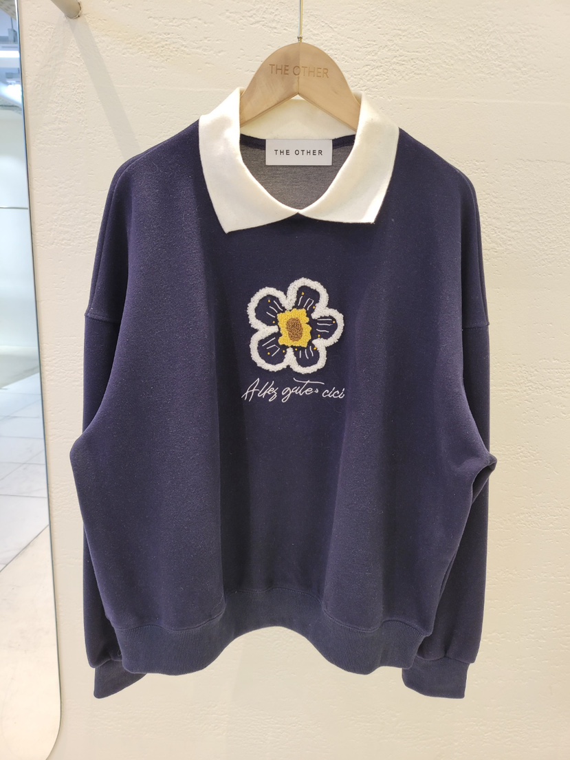 THE OTHER東大門㊣實拍女裝新款休閑職業人氣25秋冬衛衣假兩件THE OTHER衛衣圖色2