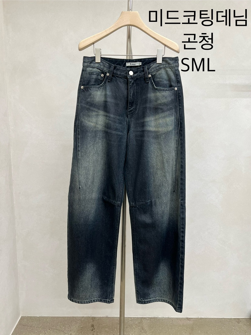 LAKE-A東大門㊣實拍女士新品真品熱賣職業25秋冬牛仔褲涂層Lake side牛仔褲圖色2