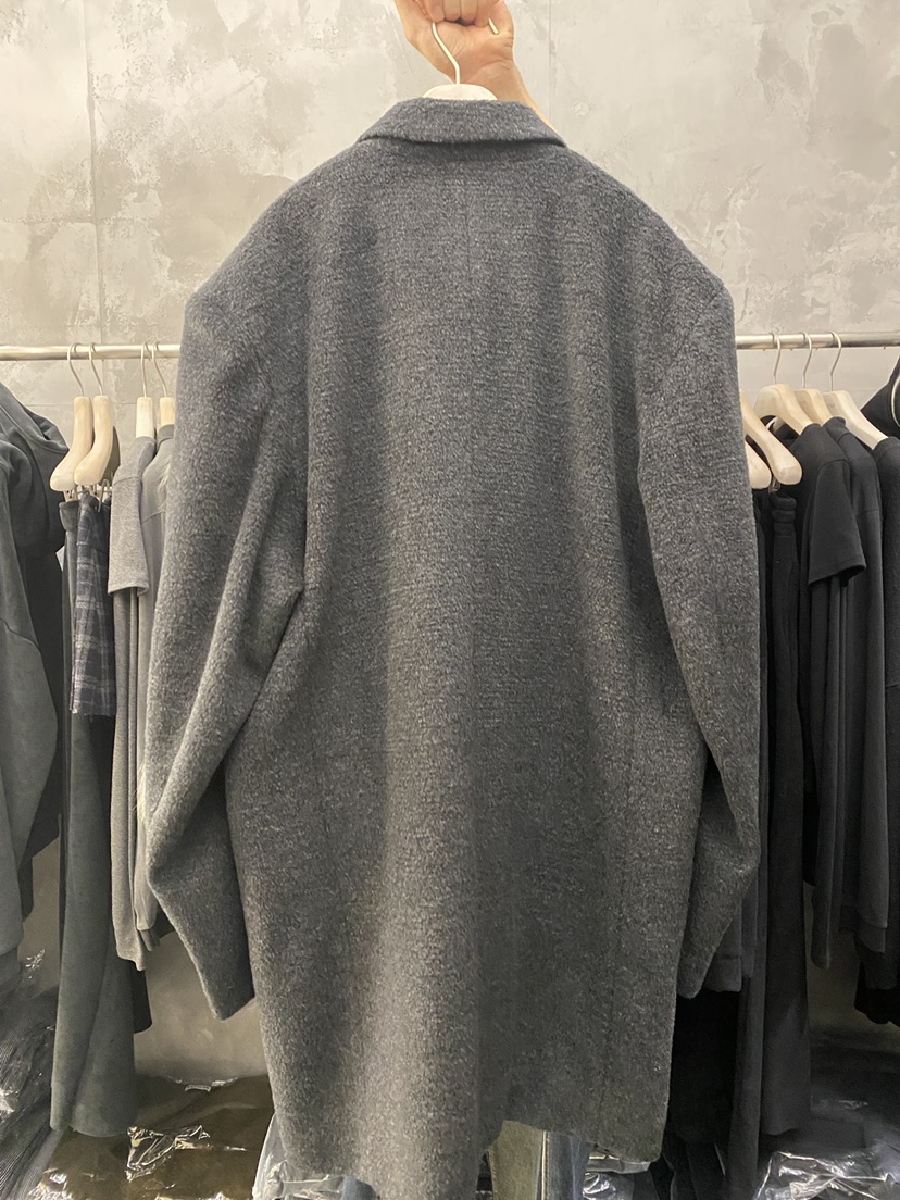 THE VETIVER-A東大門㊣實拍女士新款職業中長款大衣美利奴羊毛VETIVER中長款大衣