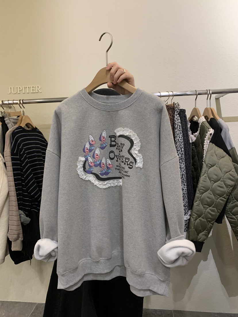 JUPITER韓國直郵㊣女士新款休閑時尚熱賣真品人氣25秋冬衛衣JUPITER衛衣