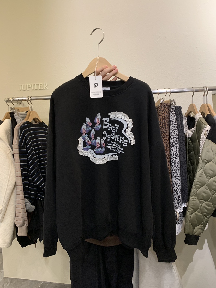 JUPITER韓國直郵㊣女士新款休閑時尚熱賣真品人氣25秋冬衛衣JUPITER衛衣圖色2