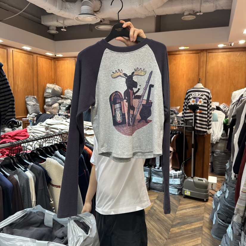 GARMENT-P東大門㊣直郵女裝新品人氣推薦時尚真品職業長袖T恤GARMENT長袖T恤圖色2