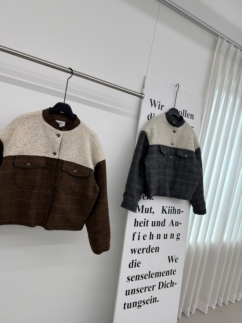 RED-A東大門㊣代購女裝新款熱賣推薦人氣真品夾克羊毛格紋RED-A夾克