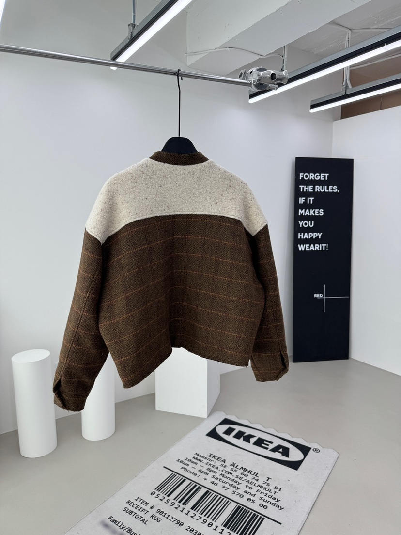 RED-A東大門㊣代購女裝新款熱賣推薦人氣真品夾克羊毛格紋RED-A夾克