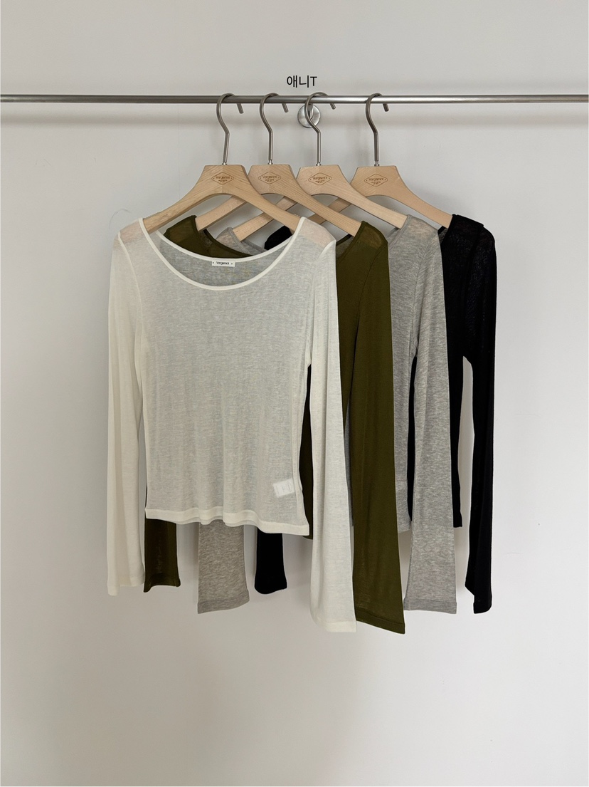 VERGAMOT韓國直郵㊣女士新品職業真品休閑25秋冬熱賣長袖T恤VERGAMOT長袖T恤