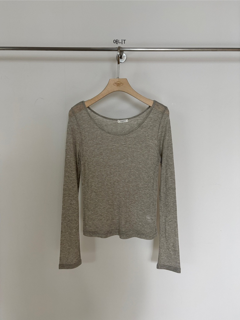 VERGAMOT韓國直郵㊣女士新品職業真品休閑25秋冬熱賣長袖T恤VERGAMOT長袖T恤圖色3