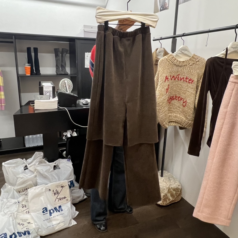 UNANSWERED-MYSTERY韓國直郵㊣女士新品人氣時尚25秋冬裙褲UNANSWERED-MYSTERY裙褲