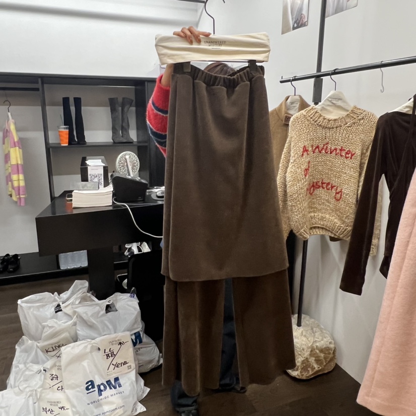 UNANSWERED-MYSTERY韓國直郵㊣女士新品人氣時尚25秋冬裙褲UNANSWERED-MYSTERY裙褲