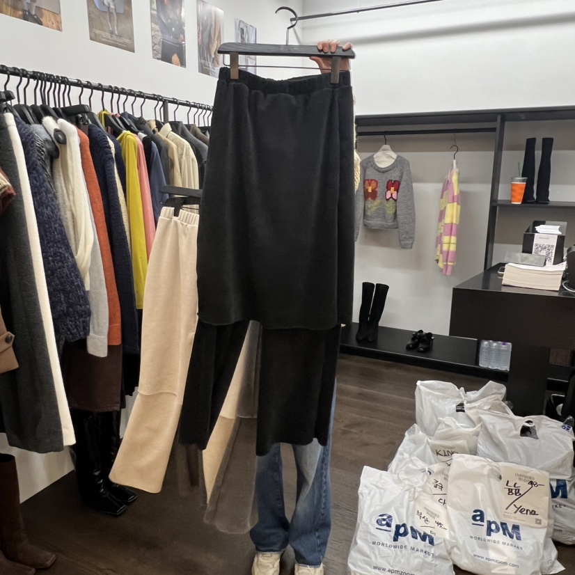 UNANSWERED-MYSTERY韓國直郵㊣女士新品人氣時尚25秋冬裙褲UNANSWERED-MYSTERY裙褲圖色2