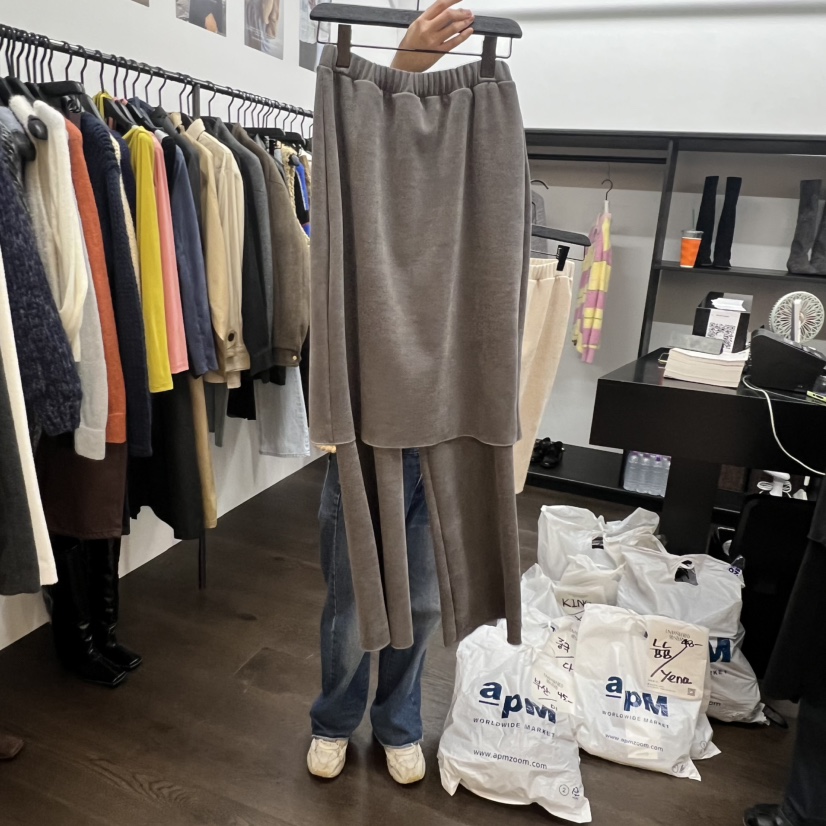 UNANSWERED-MYSTERY韓國直郵㊣女士新品人氣時尚25秋冬裙褲UNANSWERED-MYSTERY裙褲圖色4