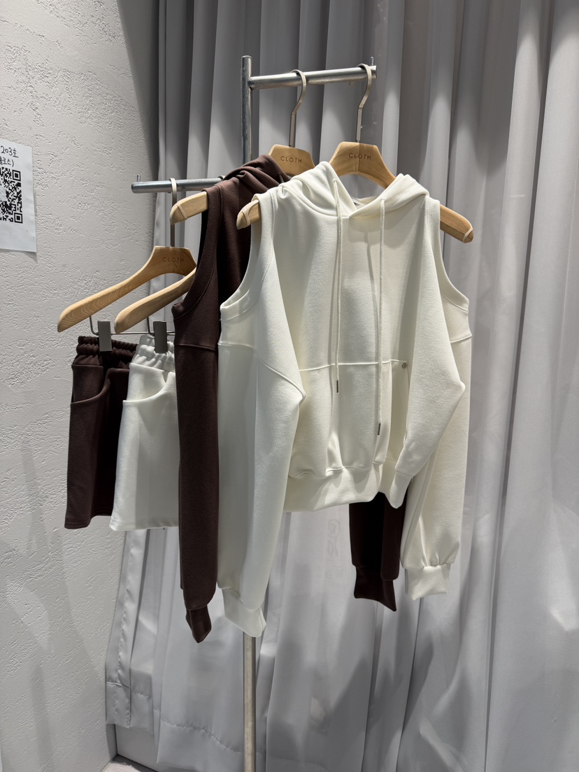 CLOTH東大門㊣直郵女士新款真品人氣推薦套裝連帽衫套裝開衩CLOTH套裝