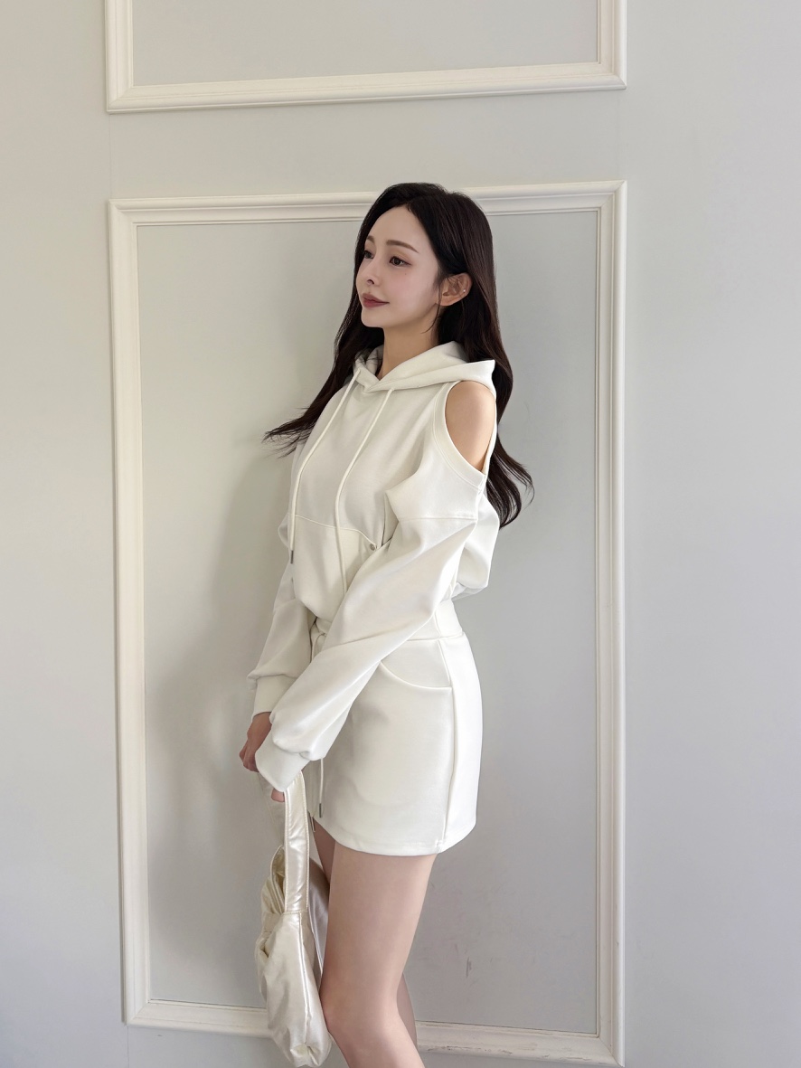 CLOTH東大門㊣直郵女士新款真品人氣推薦套裝連帽衫套裝開衩CLOTH套裝