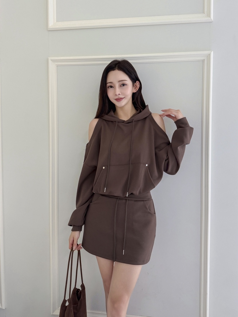 CLOTH東大門㊣直郵女士新款真品人氣推薦套裝連帽衫套裝開衩CLOTH套裝