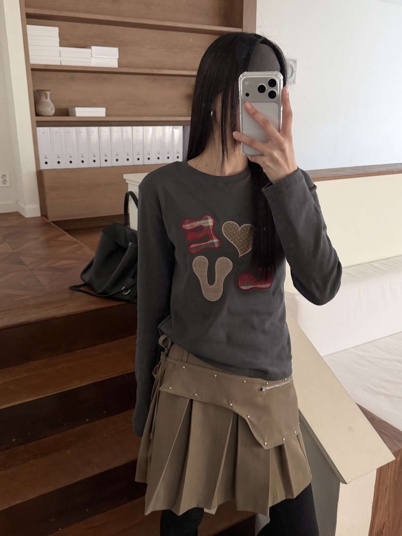 MORE THAN-P韓國直郵㊣女裝新款人氣時尚職業推薦長袖T恤MORE THAN長袖T恤