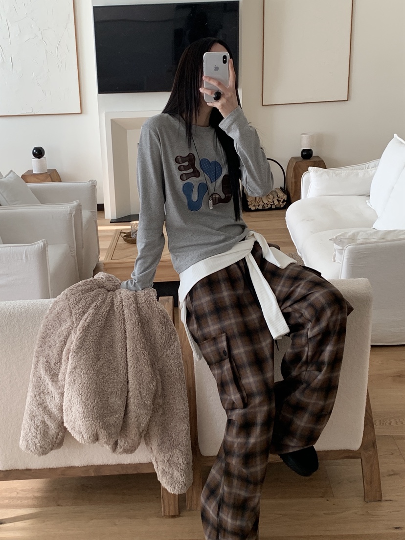 MORE THAN-P韓國直郵㊣女裝新款人氣時尚職業推薦長袖T恤MORE THAN長袖T恤