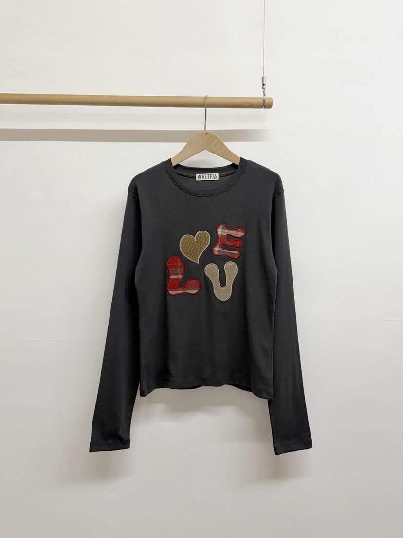 MORE THAN-P韓國直郵㊣女裝新款人氣時尚職業推薦長袖T恤MORE THAN長袖T恤圖色3