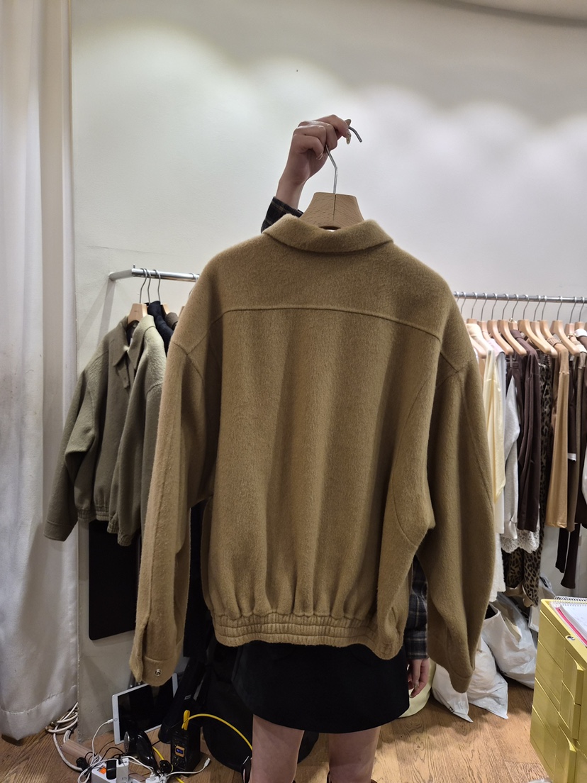 AUVERFIT東大門㊣直郵女士新品25秋冬時尚休閑人氣夾克手工AUVERFIT夾克