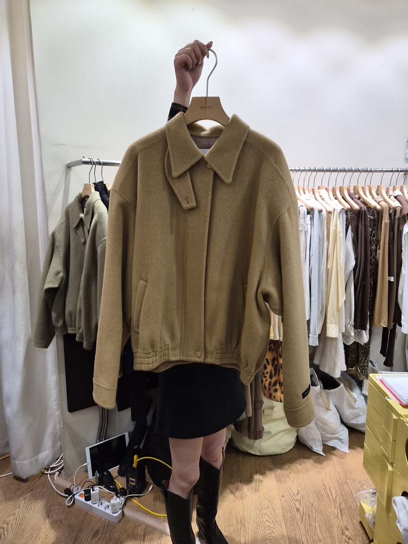 AUVERFIT東大門㊣直郵女士新品25秋冬時尚休閑人氣夾克手工AUVERFIT夾克